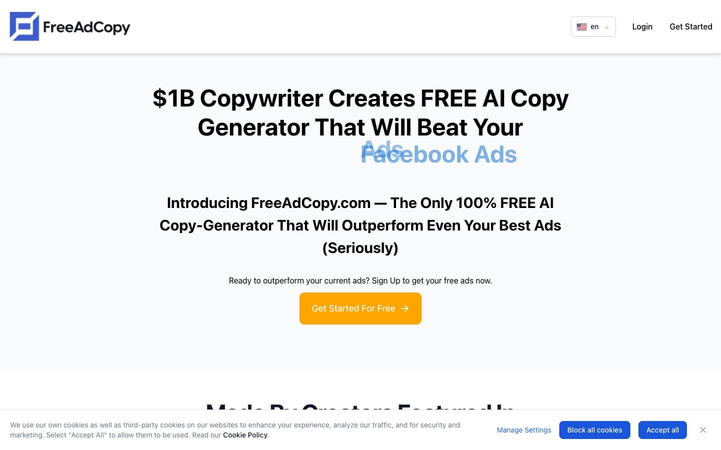 FreeAdCopy screenshot